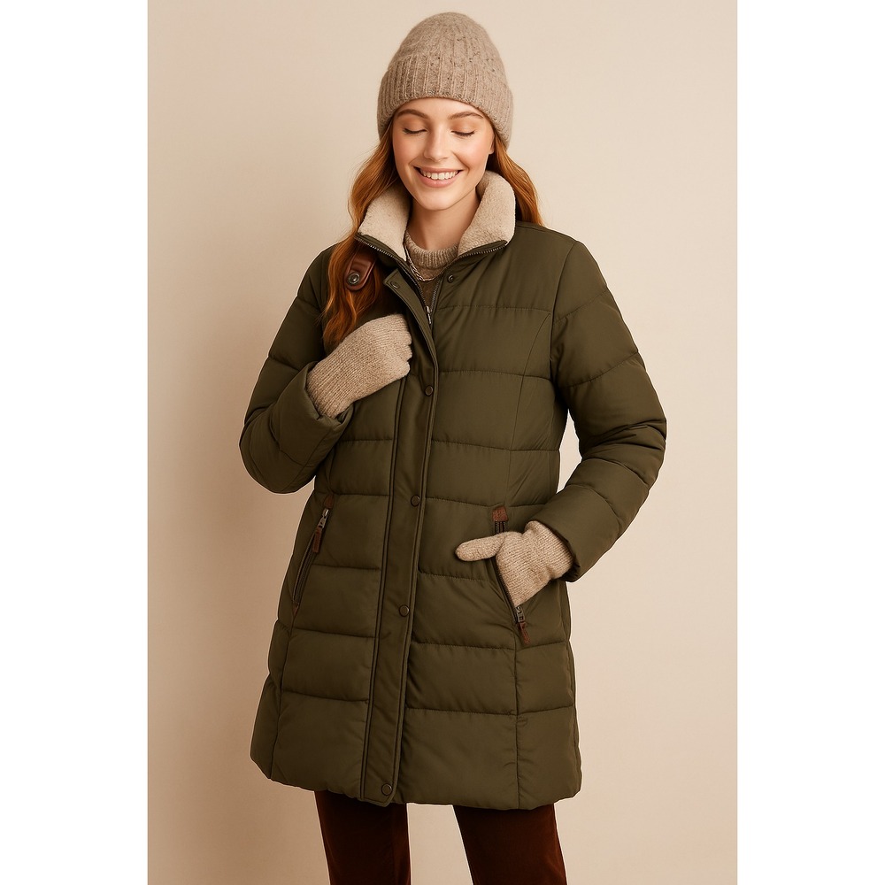 Lauren Ralph Lauren Khaki Puffer Coat
